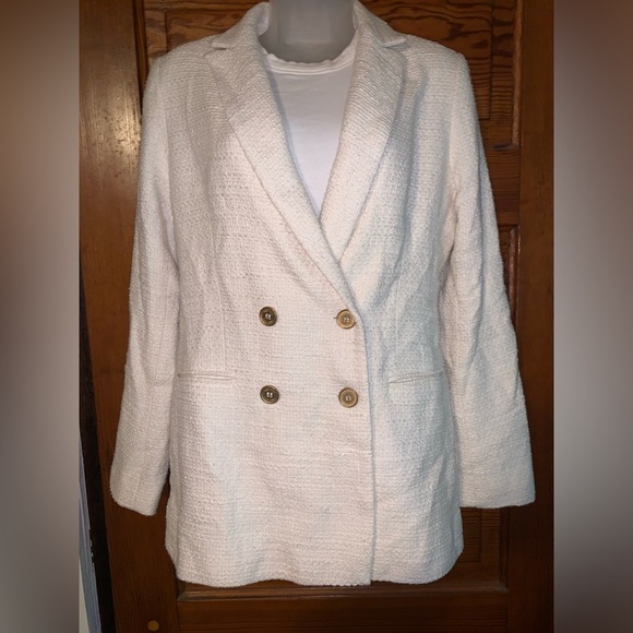 Saint + Sofia Handmade Cream Cambridge Blazer - Picture 3 of 11